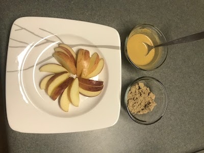 Apple Nachos - Mixing up the PB2